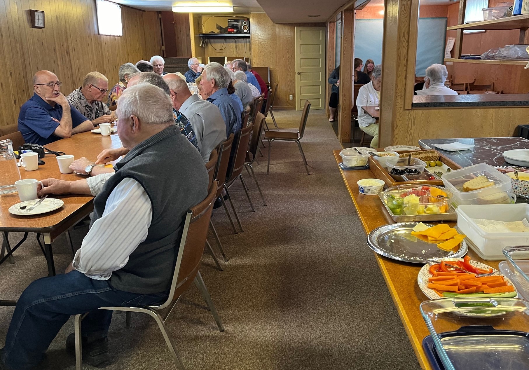 Christmas dinner in the church basement